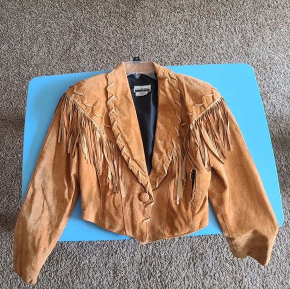 Real Leather Fringe Jacket - Picture 2 of 4